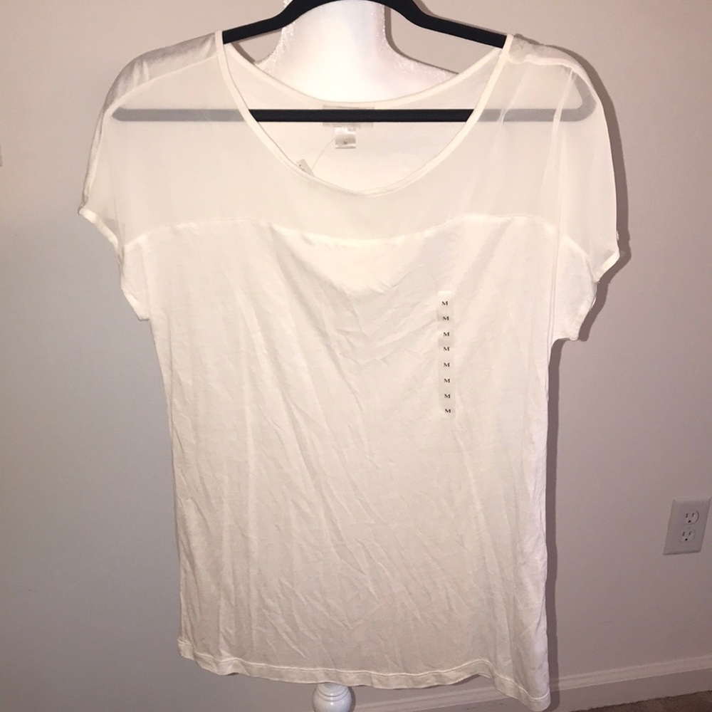 New cream loft top